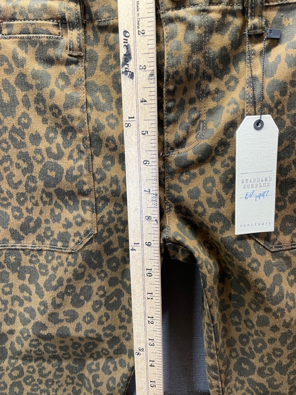Sanctuary Standard Surplus Leopard Print Skinny Pants in Brown - Picture 5 of 10